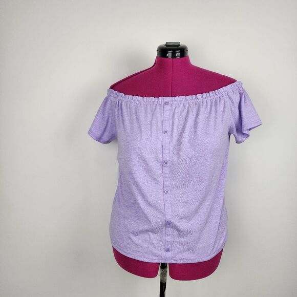 The Children's Place Violet Short Sleeve Off Shoulder Top Girls Size XXL (16) - Picture 14 of 16